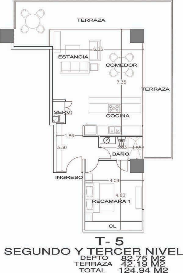 Península Loft 310 - Plano 1